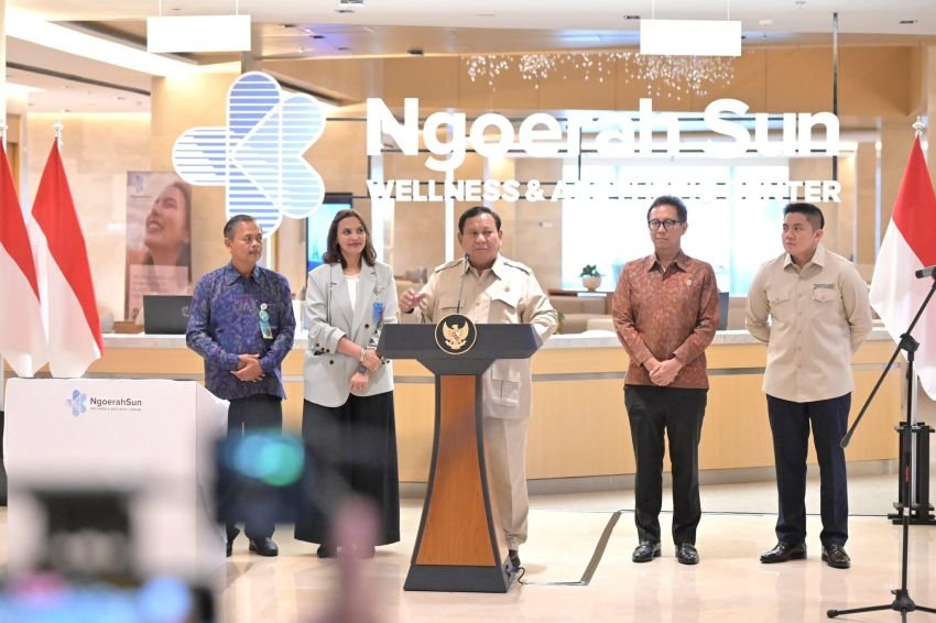 Presiden Prabowo Resmikan Ngoerah Sun Wellness and Aesthetic Center di Bali