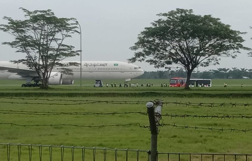 Jamaah Haji Penumpang Pesawat Saudia Airlines SV 5276 Kembali Terbang ke Jakarta