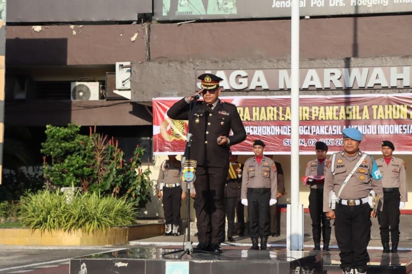 Kapolrestabes Medan KBP Dr Gidion A Setyawan Irup Peringatan Hari Lahir Pancasila 2025
