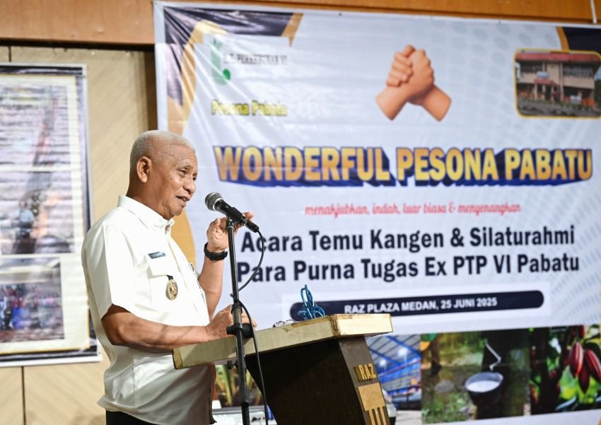 Wagub Sumut Berkisah sebagai ‘Anak Kebon’ di Hadapan Pensiunan PTPN IV Pabatu