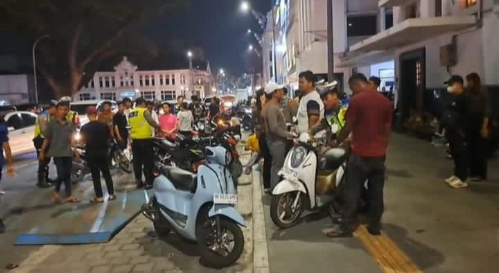 Satlantas Polrestabes Medan Tindak Pelanggaran Lalu Lintas, Banyak Remaja Terjaring Razia
