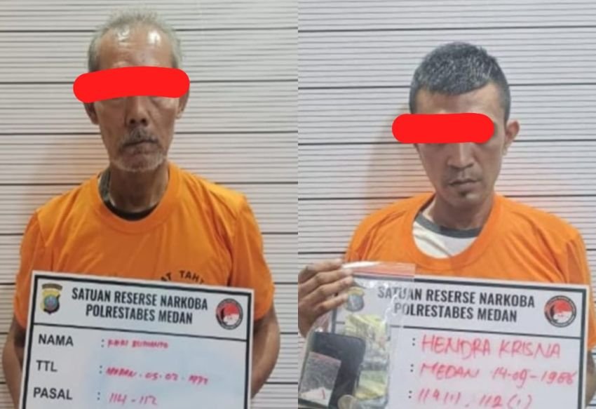 Polisi Tangkap Dua Pengedar Sabu Mangkubumi dan Sunggal