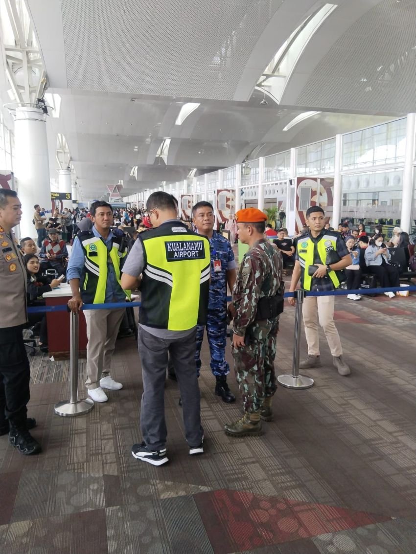 Komandan Batalyon 469 Kopasgat Ikut Sisir Ancaman Bom di Bandara Kualanamu