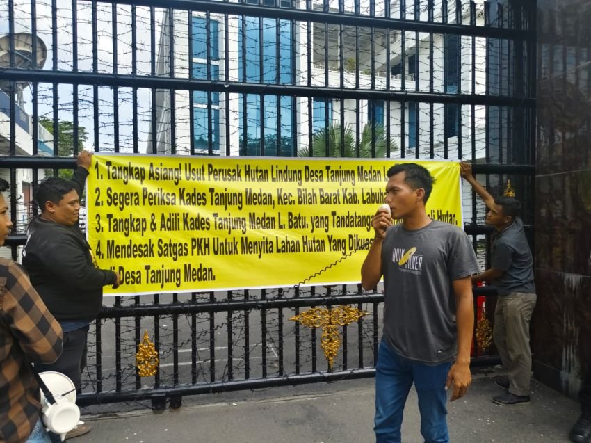 Mahasiswa Desak Kejatisu Usut Tuntas Perambahan Hutan Lindung di Labuhanbatu, Soroti Dugaan Keterlibatan Kades