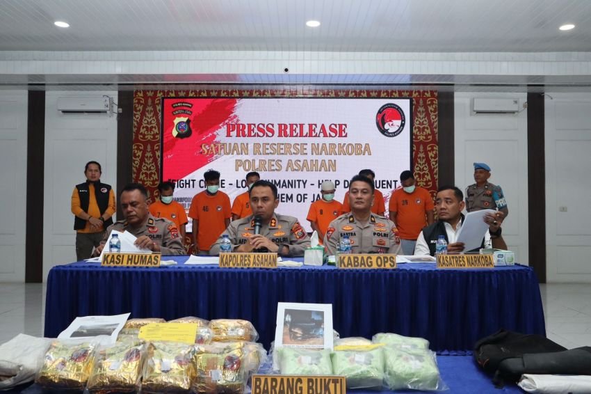 Kembali Tunjukan Komitmenya, Polres Asahan Amankan 30 Kg Sabu Dari 2 Kasus