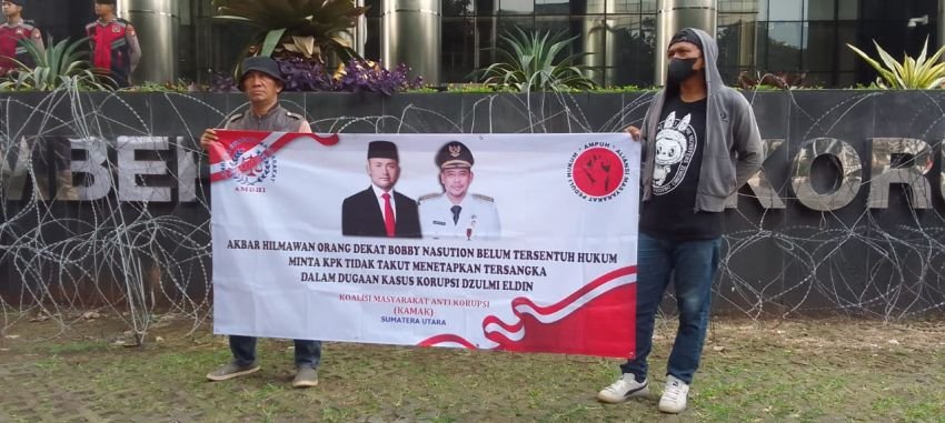 Demo di KPK,  Topan Orang Dekat Gubernur Sumut Bobby Nasution Harus Diperiksa