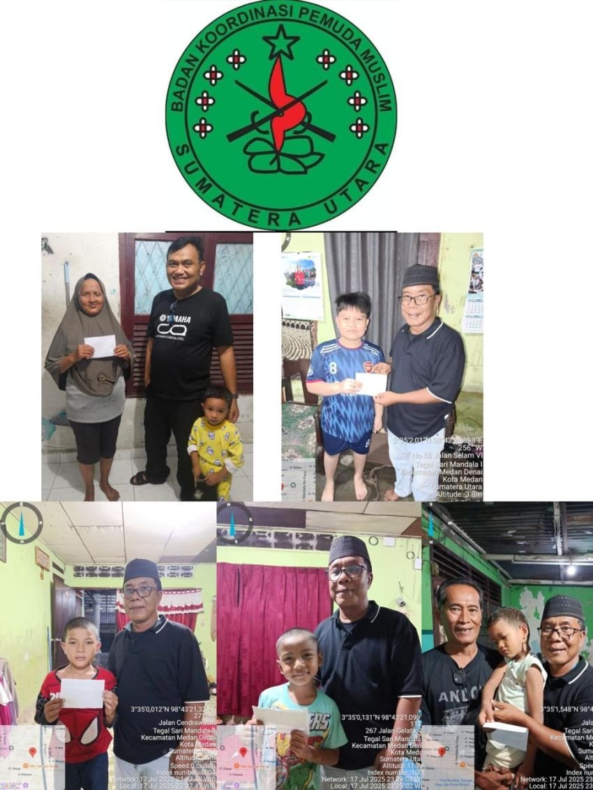 BAKOPAM Sumut Kembali Gelar Jum’at Berkah, Santuni Tuna Netra, Yatim, dan Duafa