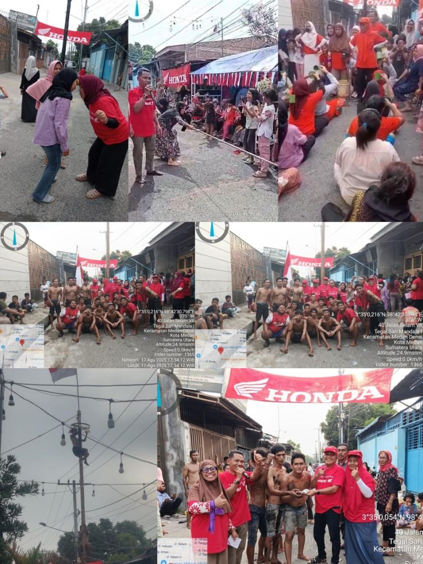 Bakopam dan Pemuda Mandala Gelar Perlombaan Meriahkan HUT RI ke-80 di Medan Denai