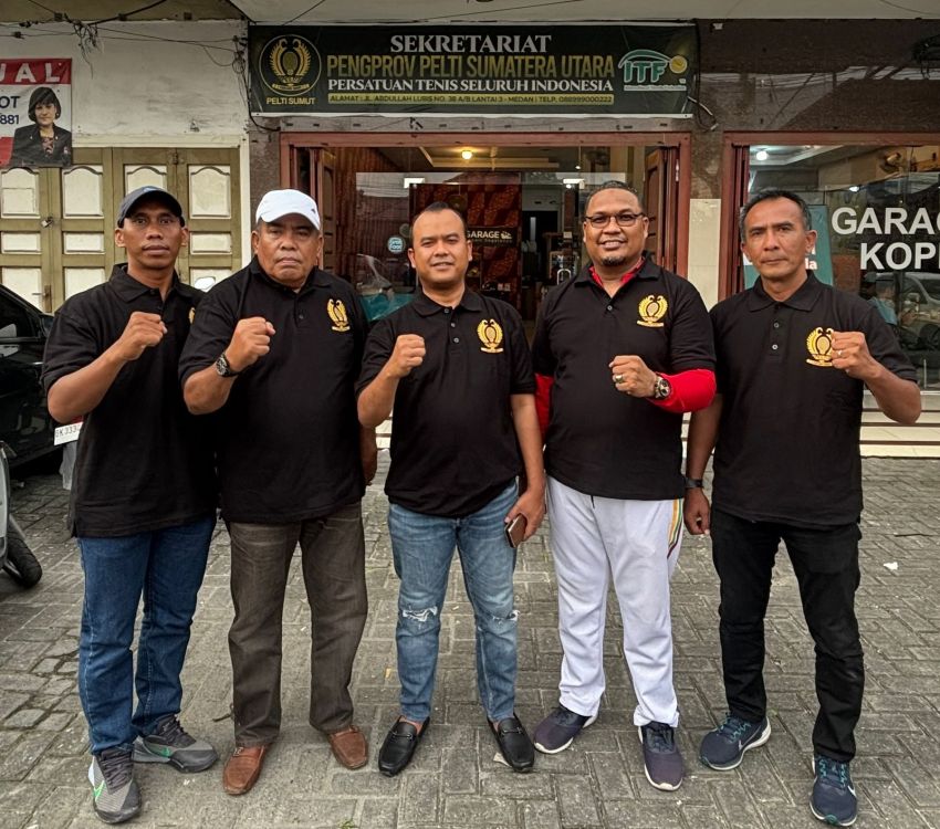 PELTI Sumut Gelar Rakerprov, Pelantikan Bersama hingga Kompetisi Tenis 19-22 Agustus