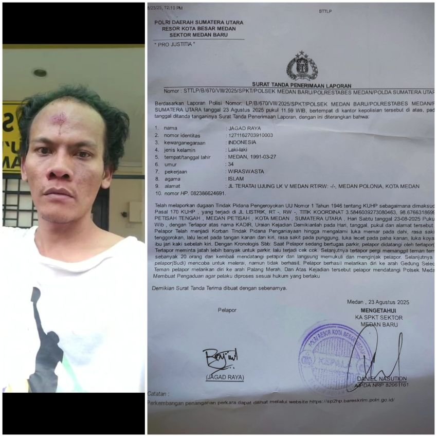 Kadir Cs Bersama Puluhan Oknum Pereman Dilapor Ke Polisi Usai Aniaya Pedagang Jln Listrik