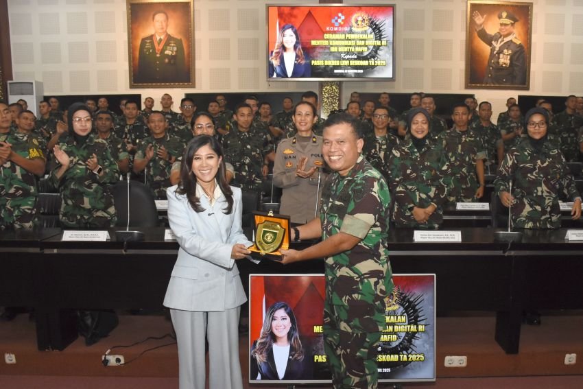 Menteri Komunikasi dan Digital RI Berikan Ceramah Pembekalan Digital kepada Pasis Dikreg LXVI Seskoad TA. 2025