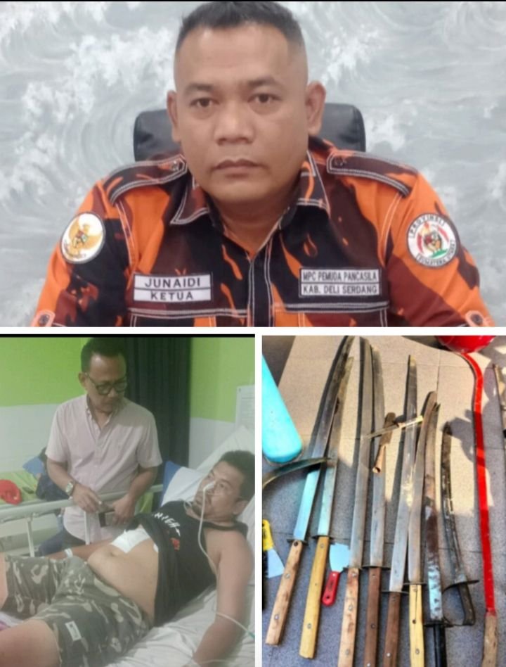 Pemuda Pancasila Tanjung Morawa Diserang Saat Pasang Umbul-Umbul HUT RI, Enam Orang Luka Tembak