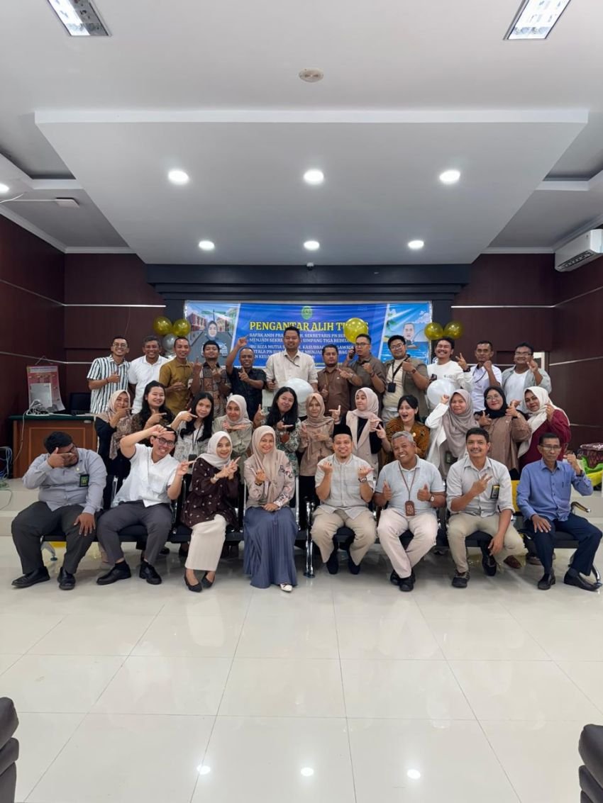 PN Suka Makmue Gelar Acara Pelepasan Alih Tugas Sekretaris dan Kasubbag,Ini Kata Asraruddin Anwar