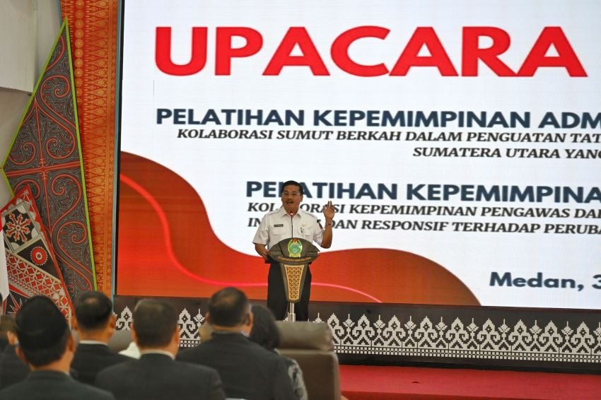 Buka Diklat Kepemimpinan,  Sekdaprov Sumut Ingatkan Pentingnya Adaptasi di Era Disrupsi