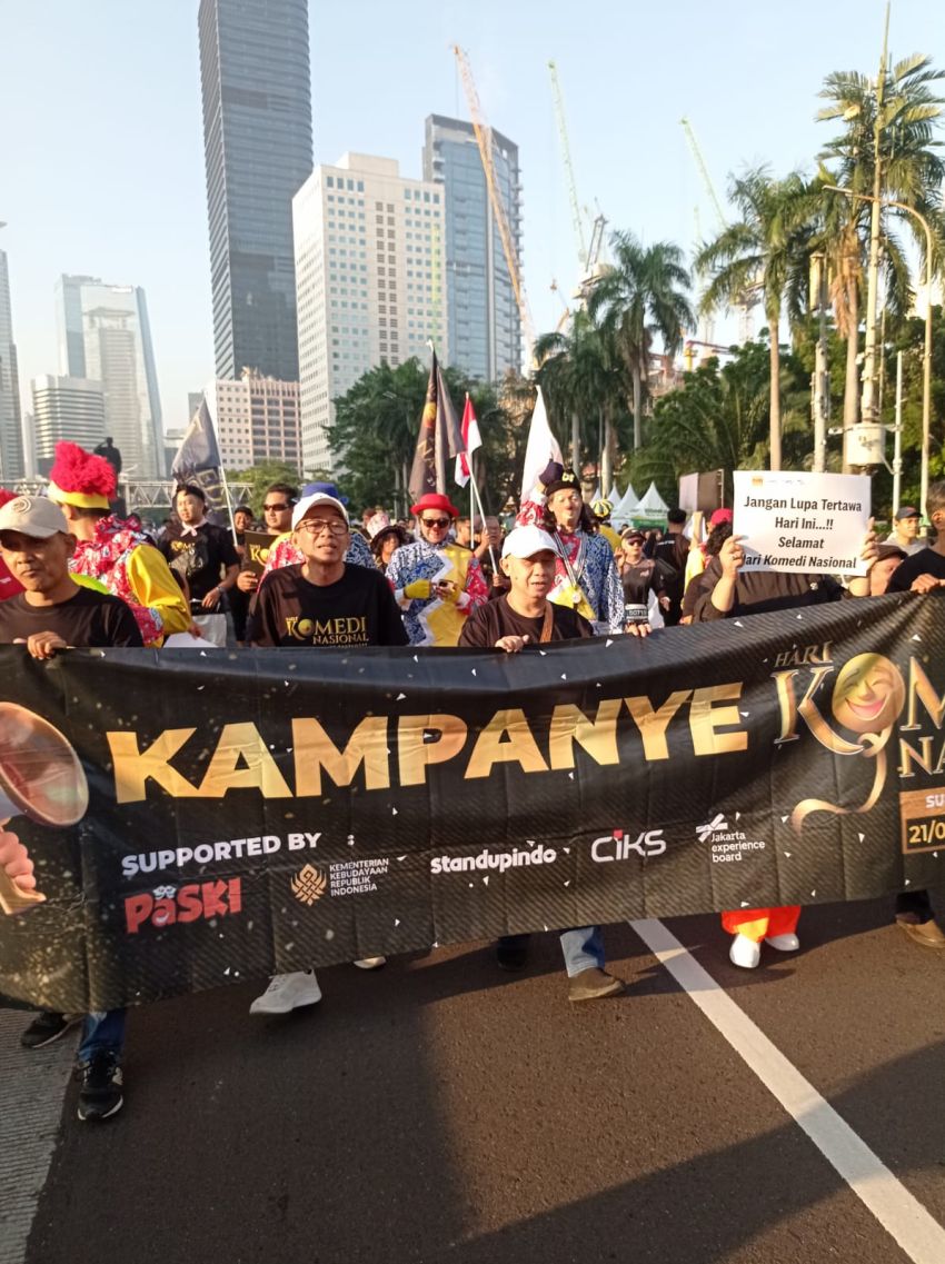 PaSKI Gaungkan Hari Komedi Nasional di Car Free Day