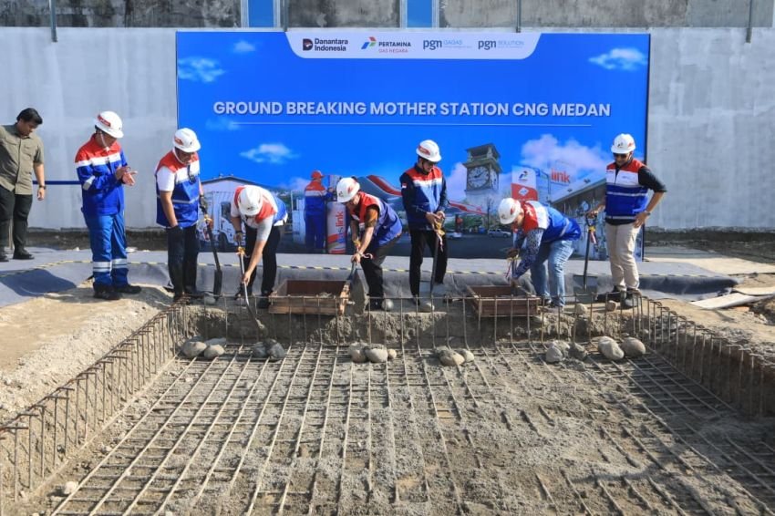 Zakiyuddin Harahap Ground Breaking Pembangunan Mother Station CNG