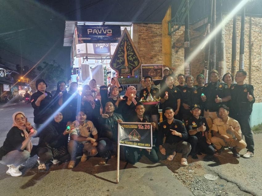 Pendawa Medan Area Gelar Napak Tilas dan Potong Tumpeng di Tugu Pendawa