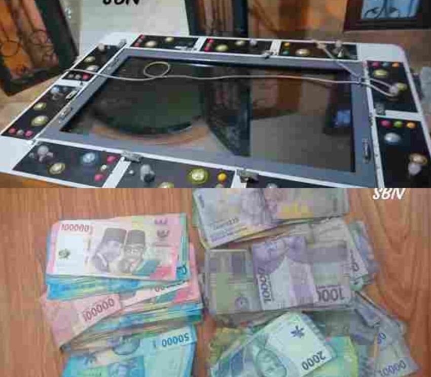 Polda Sumut Sikat Perjudian di Karo Mesin Judi, Uang Tunai, dan Puluhan Orang Diamankan