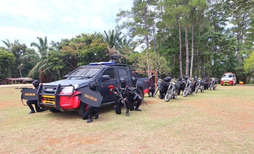 Brimob Batalyon C Pelopor Gelar Latihan Den 45 Anti Anarki, Perkuat Kesiapan Hadapi Situasi Kontinjensi