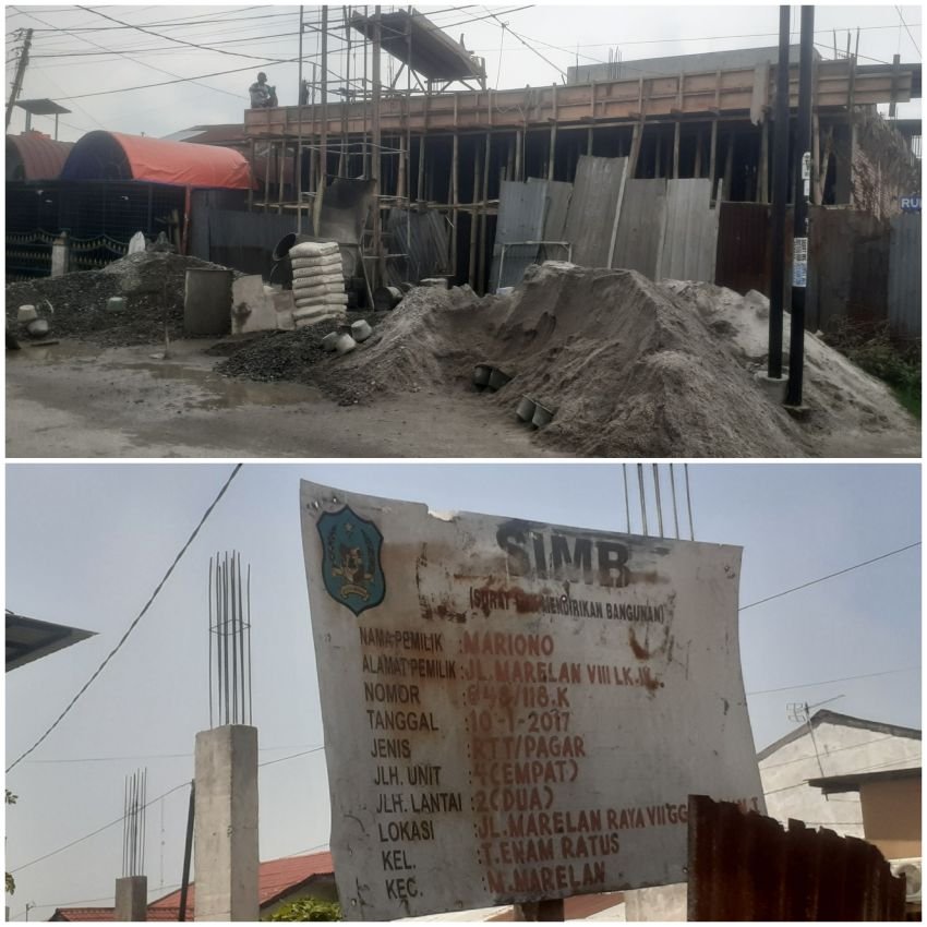 PKN Medan Marelan Minta Bangunan 3 Unit Ruko Depan Masjid Al-Taqwa Psr I Tengah Marelan Ditertibkan