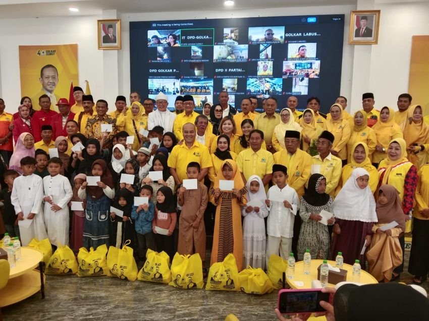 Syukuran HUT Golkar Ke- 61 di Sumut Berjalan Penuh Hikmat dan Sukses