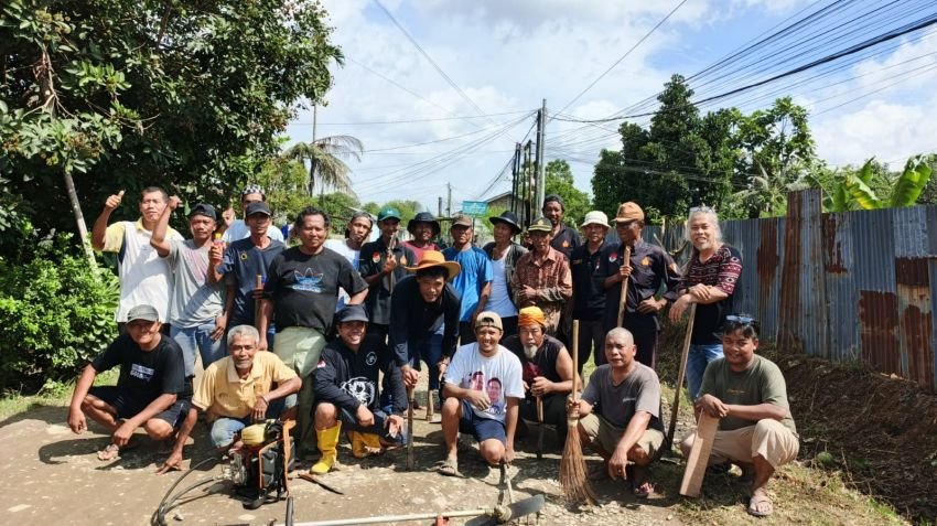 DPAC Pendawa Patumbak Gelar Gotong Royong Massal Sambut Hari Sumpah Pemuda dan Pelantikan Pengurus