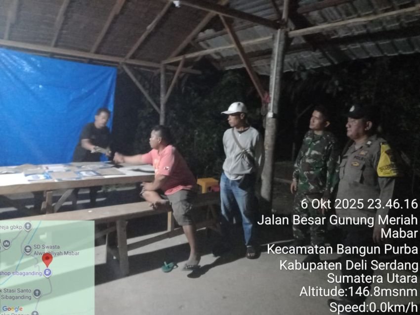 Polsek Bangun Purba Tindaklanjuti Laporan Warga Soal Dugaan Perjudian Dadu Putar
