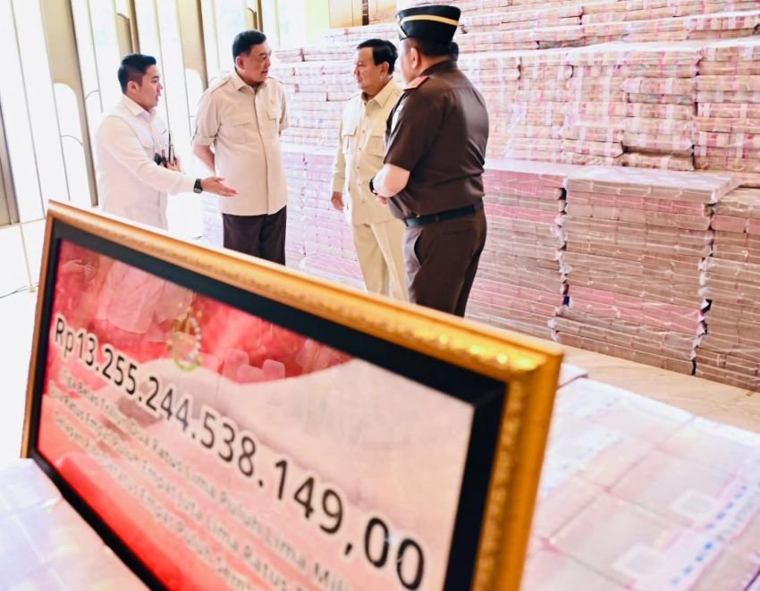 Presiden Prabowo Saksikan Penyerahan Uang Pengganti Kerugian Negara Rp13,25 Triliun dari Kejagung ke Kemenkeu