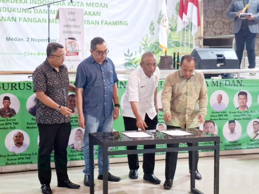Tani Merdeka Kota Medan dan PHRI Teken MoU Pengelolaan Sampah Perhotelan
