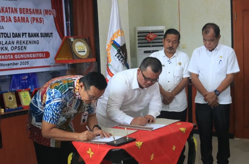 Pemko Gunungsitoli dan Bank Sumut Perkuat Sinergi Pengelolaan Keuangan Daerah