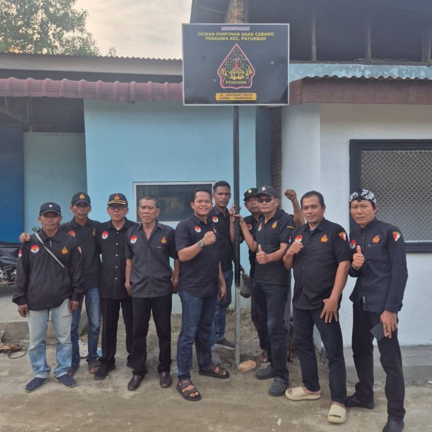 DPAC Pendawa Patumbak Pasang Plang Organisasi, Wujudkan Tertib dan Eksistensi Paguyuban