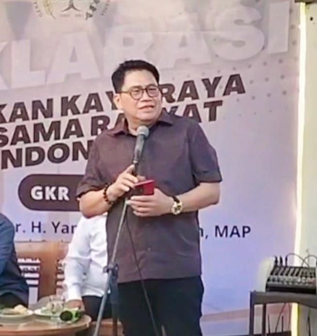 Deklarasi Gerakan Kaya Raya Bersama Rakyat Indonesia (GK BRI) Sukses, Anto Genk Ikut Baca Puisi