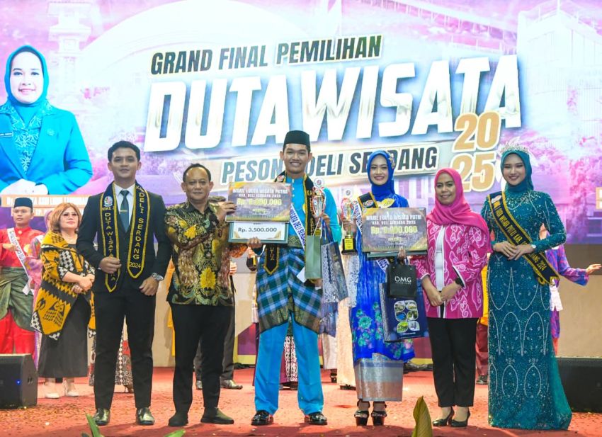 M Rizki Simamora & Nabila Anaswa Terpilih Jadi Duta Wisata Deli Serdang 2025