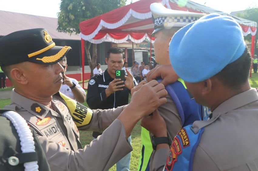 Polresta Deli Serdang Gelar Apel Pasukan Operasi Zebra Toba 2025