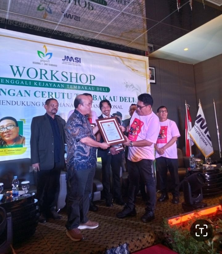 PTPN I Regional 1 – JMSI Sumut Gelar Workshop Kebangkitan Tembakau Deli,  Rahudman Harahap: Pemerintah Harus Buka Ruang Diskusi