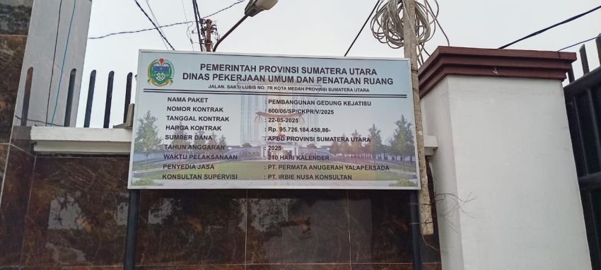 DPC AWI Kota Medan : Usut Pengerjaan Pembangunan Gedung Kejatisu Senilai Rp 96 Miliar