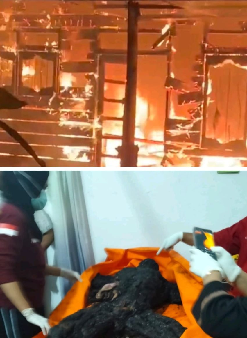 Tragis, Kontrakan Terbakar 2 Pegawai Lapas Labuhanbatu Tewas Terpanggang