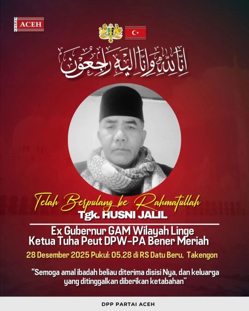 Tgk Husni Wilayah Linge Wafat