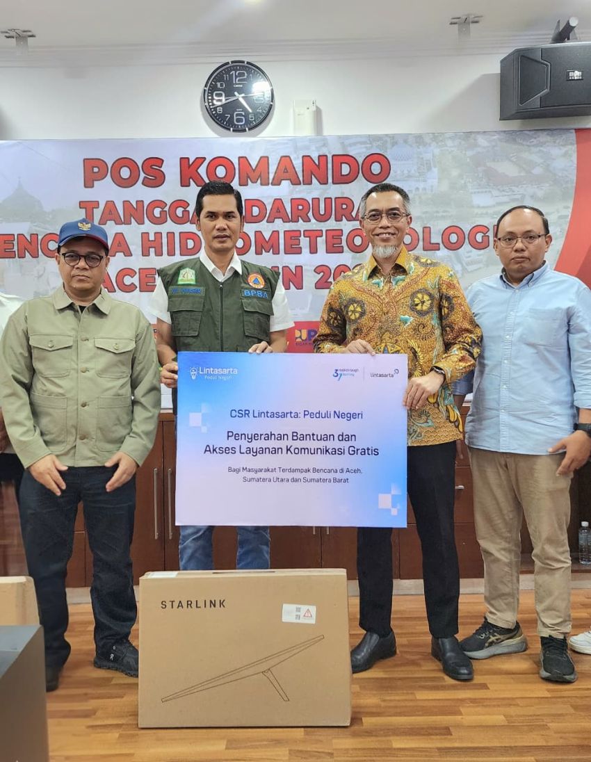 Lintasarta Salurkan Dukungan Digital dan Bantuan Kemanusiaan ke Wilayah Terdampak Bencana di Sumatera