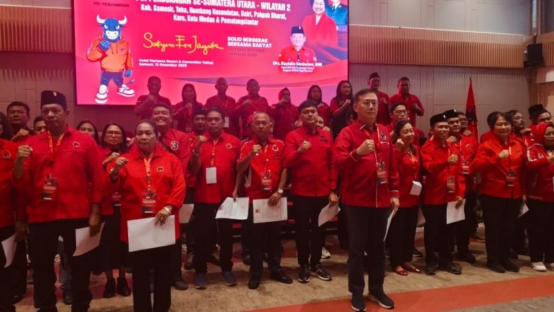 HASYIM KETUA DPC PDI PERJUANGAN MEDAN 3 PERIODE, Ini Susunan Pengurusan Lengkapnya