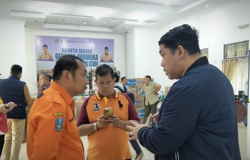 Pramuka Sumut Turunkan 5.000 -an Relawan, Bangun Posko di Kab/Kota Tangani Banjir dan Longsor