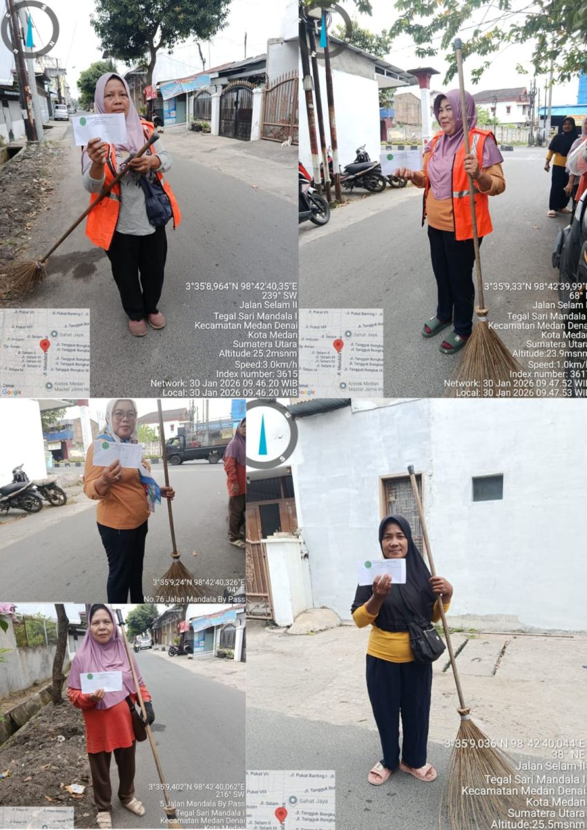 BAKOPAM Sumut Salurkan Santunan untuk Petugas Kebersihan di Program Jum&rsquo;at Berkah