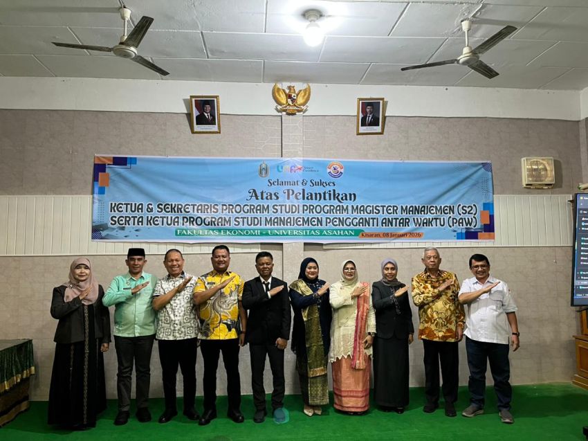 Sekretaris Daerah Nurmalini Marpaung Hadiri Pelantikan Pejabat Baru Program Studi Magister dan Manajemen Universitas Asahan