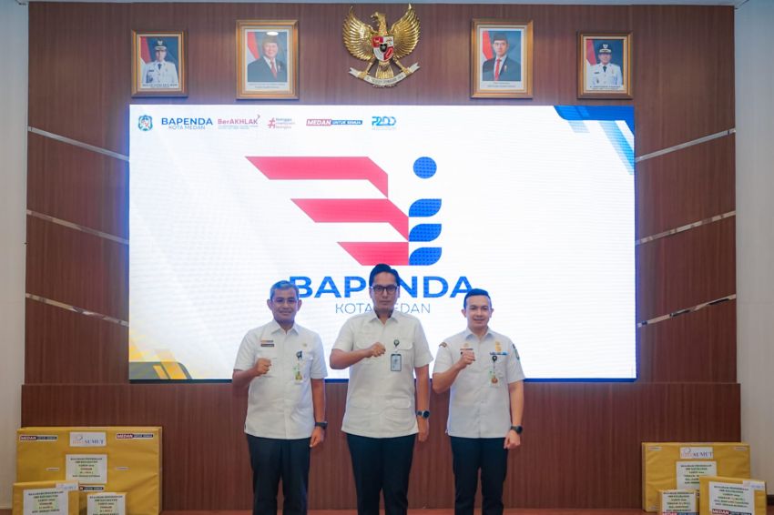 Rico Waas Launching Logo Baru Bapenda Medan, Tandai Transformasi Pelayanan Pajak