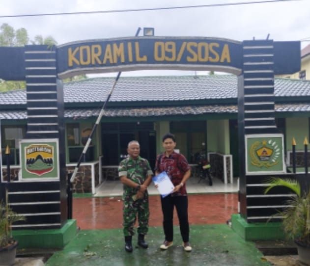 Perkuat Silaturahmi, BRI Cabang Sibuhuan Sambangi Koramil 09 Sosa.