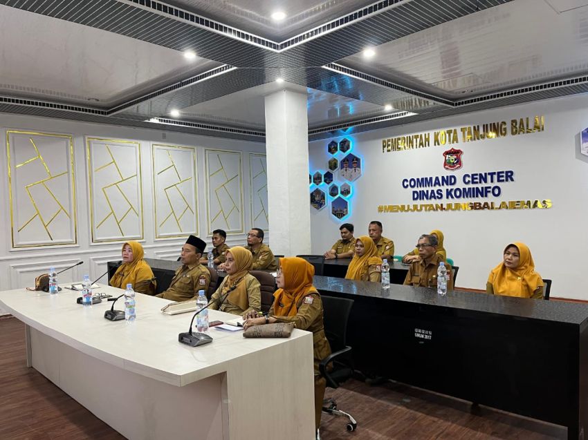 Jelang Ramadhan 2026, Sekda Bersama OPD Tanjungbalai Ikuti Rakor Pengendalian Inflasi Kemendagri