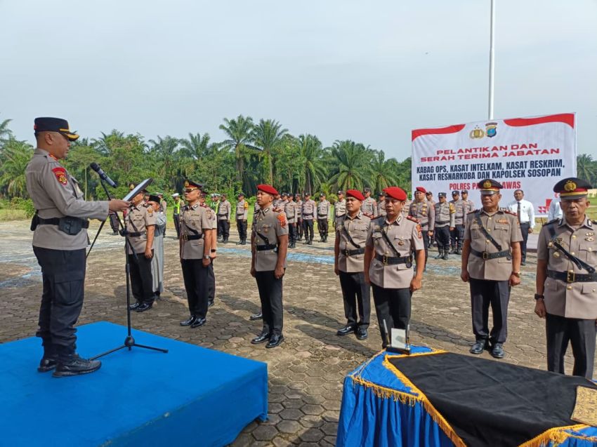 AKP Irwansah Sitorus Jabat Kasat Reskrim Polres Padang Lawas, Kapolres Tekankan Profesionalisme dan Kesiapsiagaan Kamtibmas