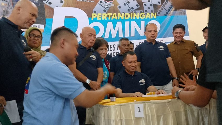 Santai Main Domino, PWI Sumut dan Kapolrestabes Medan Eratkan Sinergi