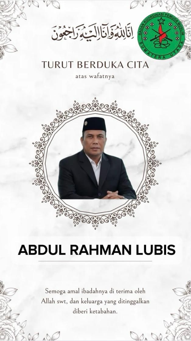 Pengurus  Bakopam Sumut Sampaikan Belasungkawa atas Wafatnya Abdul Rahman