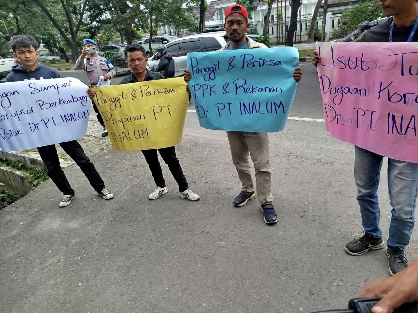 PB ALAMP AKSI Masukkan Dumas Resmi Ke Kajati Sumut soal Dugaan Korupsi Suku Cadang PT Inalum